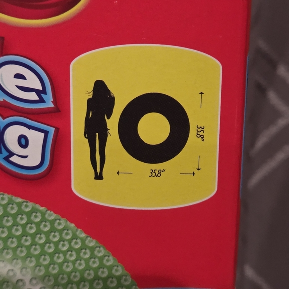 Green Inflatable Pool Ring - Picture 2 of 4